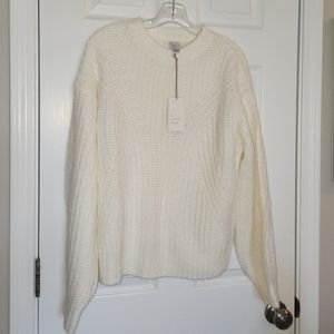 NWT Target (a new day) crew sweater in cream. Size small.